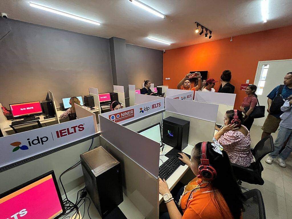 The computer-based test room in Toronto